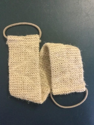 Мочалка жёсткая (королевская) для сухого пилинга, Италия. Фото